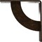 Ekena Millwork Bulwark Steel Bracket, Antiqued Brass 2"W x 8"D x 8"H BKTM02X08X08BUABS - alternate 9